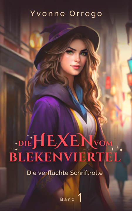 Hexe mit Hexenhut, Cover, Hexenfantasy, E-Book, Taschenbuch, Urban-Fantasy, Cozy-Fantasy