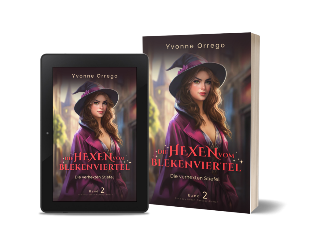 E-Book und Taschenbuch, Cover, Cozy Urban Fantasy, magisch