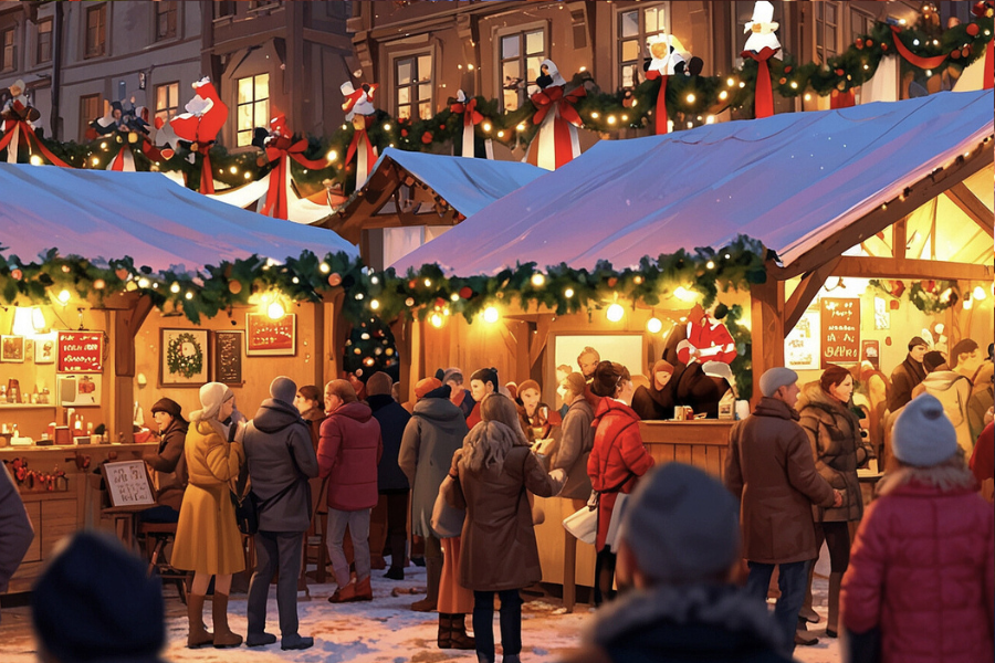 Weihnachtsmarkt, Weihnachten in Bleken, Magie, magischer Tee